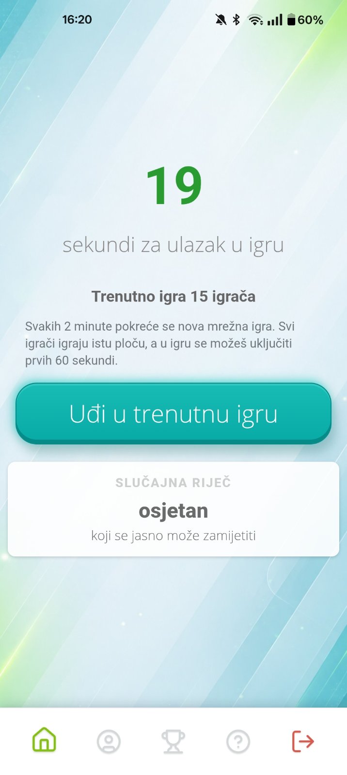 Predvorje online igre Riječoteke